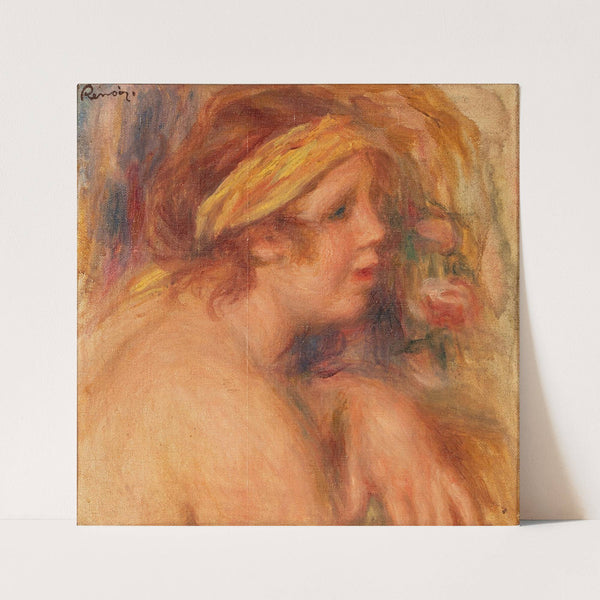Andrée au turban jaune – Fragment by Pierre-Auguste Renoir