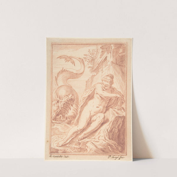 Andromeda, after Agostino Carracci by Pieter Tanjé