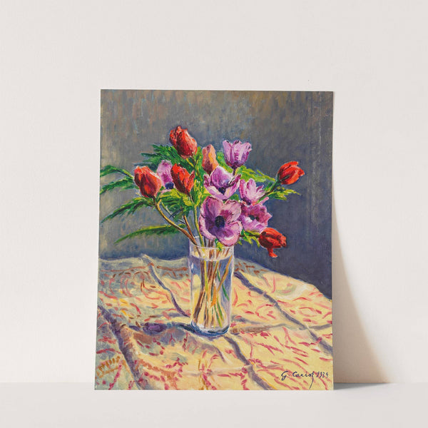 Anémones dans un verre by Gustave Cariot