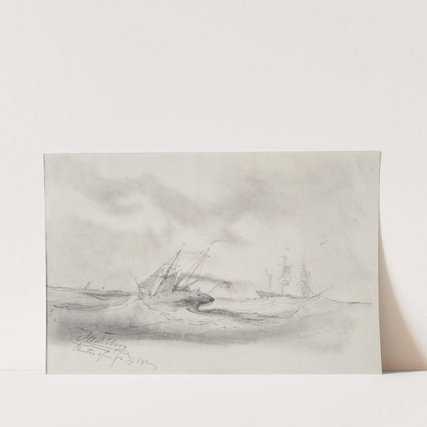 Ångare och barkskepp by Bror Jacob Adelborg