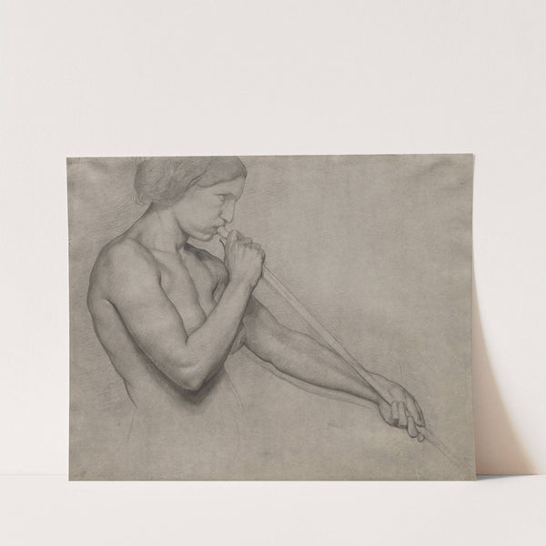 Angel Blowing a Trumpet (1857-1859) by Edgar Degas