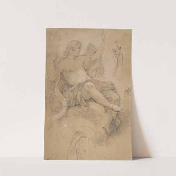 Angel Holding a Banderole by Charles-Joseph Natoire
