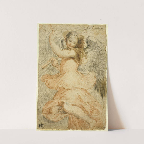 Angel Holding a Flute by Circle of Giuseppe Cesari