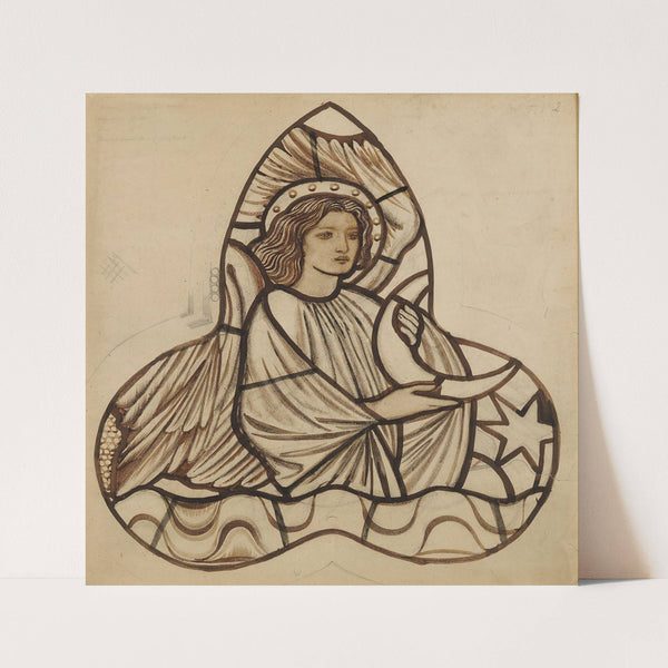 Angel Holding the Moon by Sir Edward Coley Burne-Jones