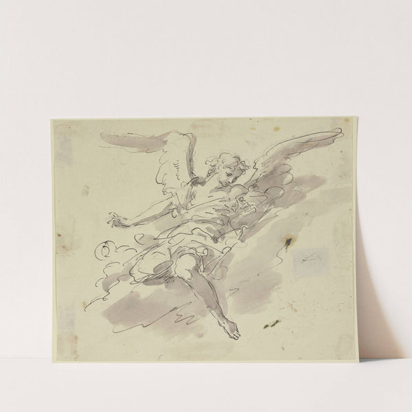 Angel on a cloud by Gaspare Diziani