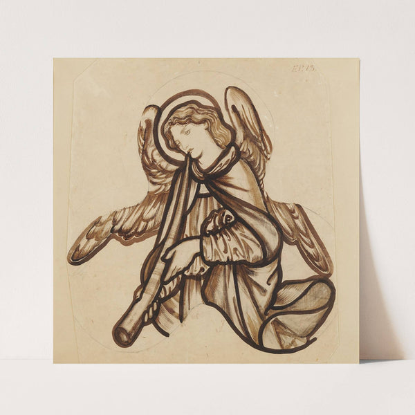 Angel Playing a Horn by Sir Edward Coley Burne-Jones