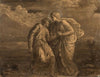 Angel supporting a weakened man (1855)