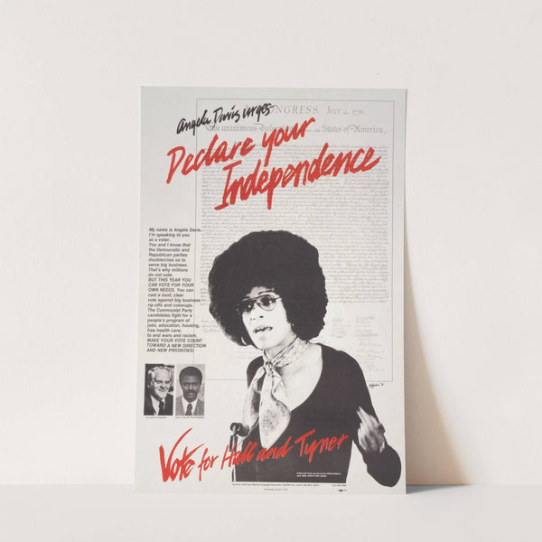 Angela Davis urges - declare your independence by Anonymous