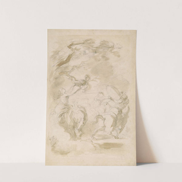 Angelica Removes Orlando's Helmet during the Duel by Jean-Honoré Fragonard