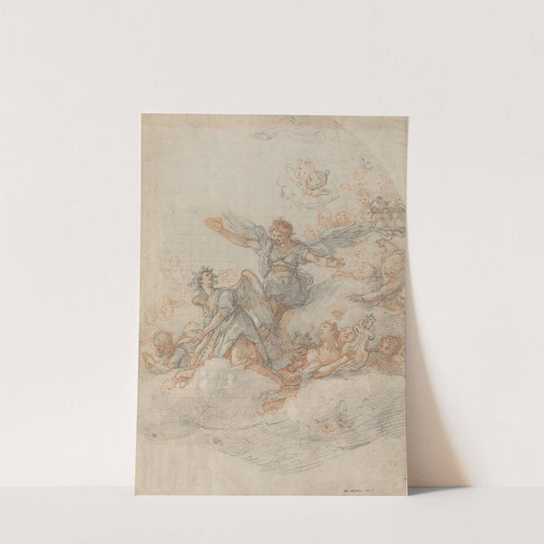 Angels and Putti in the Clouds by Federico Zuccaro