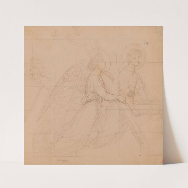 Anges portant les instruments de la passion (19th century) by Jean-Achille Benouville