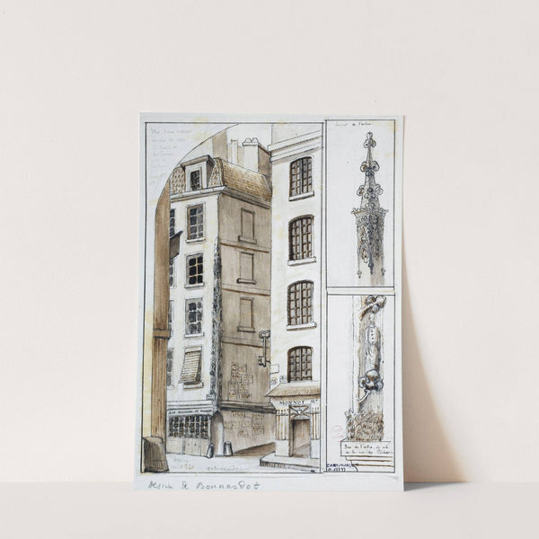 Angle des rues Saint-Denis et des Prêcheurs (1840) by Alfred Bonnardot