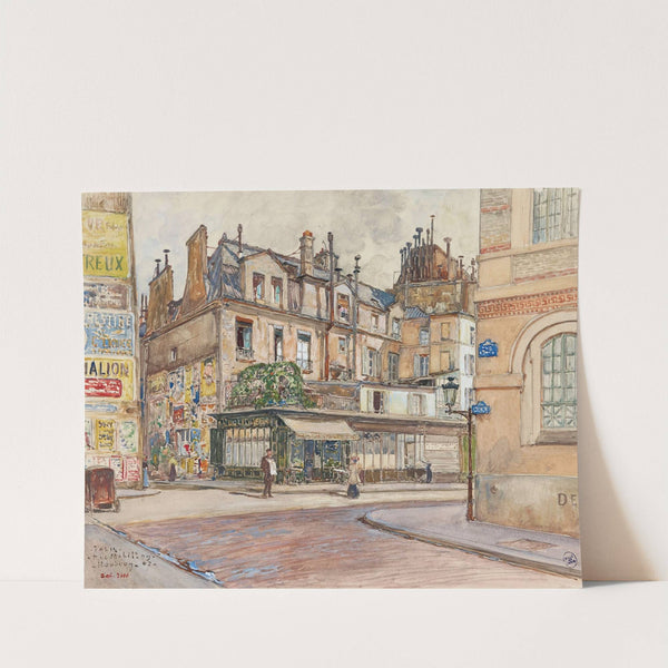 Angle rue Mabillon et rue Clément, en 1907. 5ème et 6ème arrondissements by Frédéric Houbron