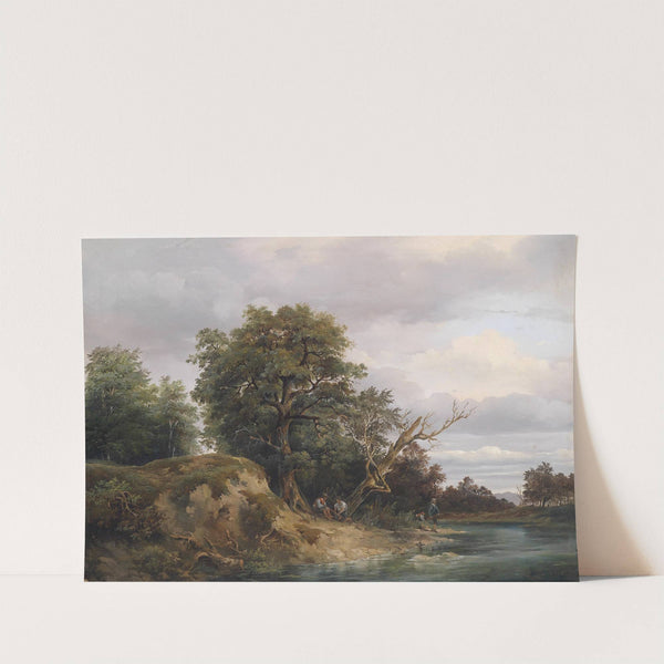 Angler am Fluss (1855) by Josef Feid