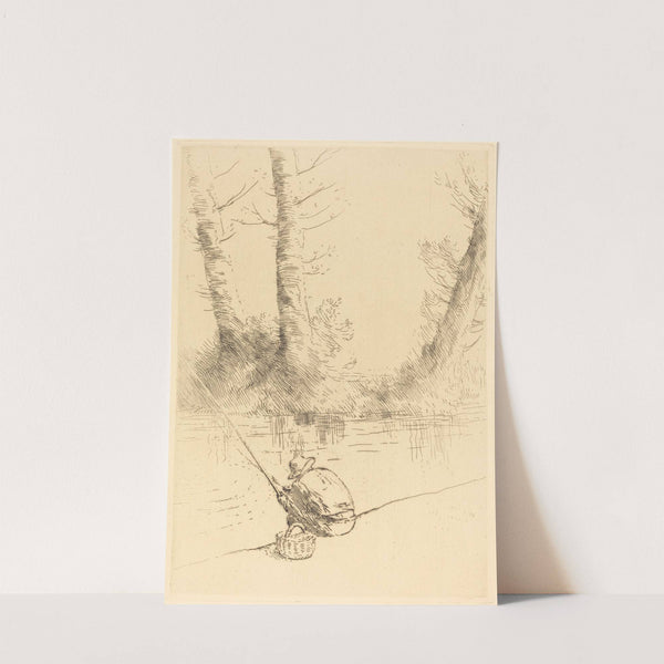 Angler (Le pecheur a la ligne) by Alphonse Legros