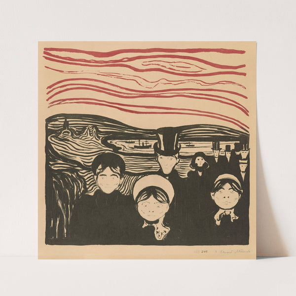 Angst by Edvard Munch