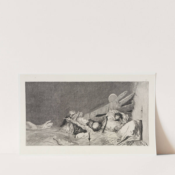 Ängste (Ein Handschuh, Opus VI, Blatt 7) (1893-1898) by Max Klinger