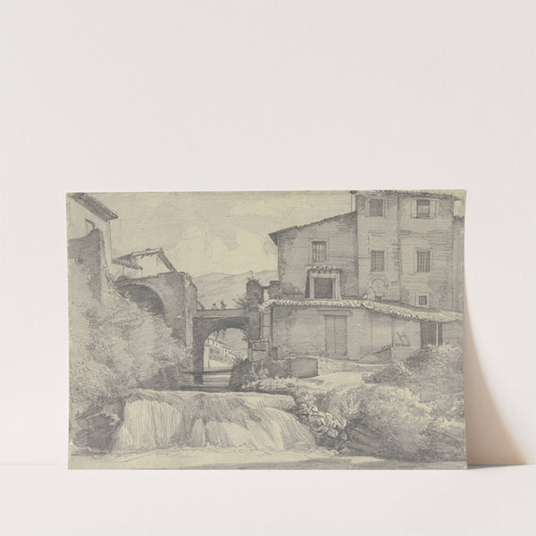 Aniene in den Albaner Bergen bei Tivoli by Johann Heinrich Hasselhorst