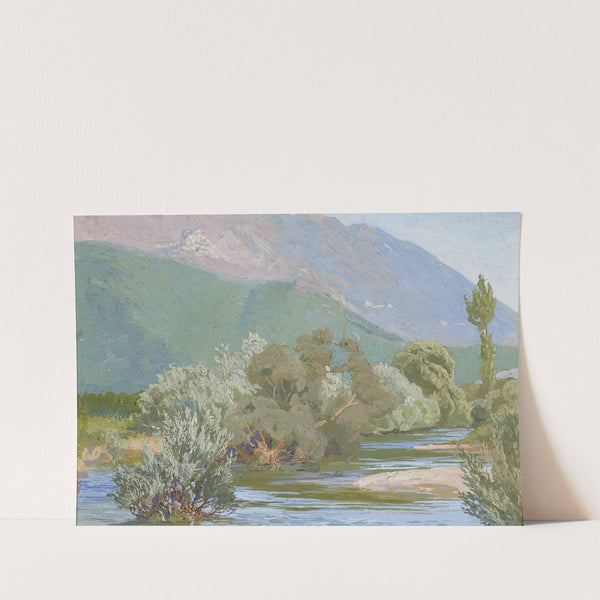 Aniene river (1917) by Edward Okuń