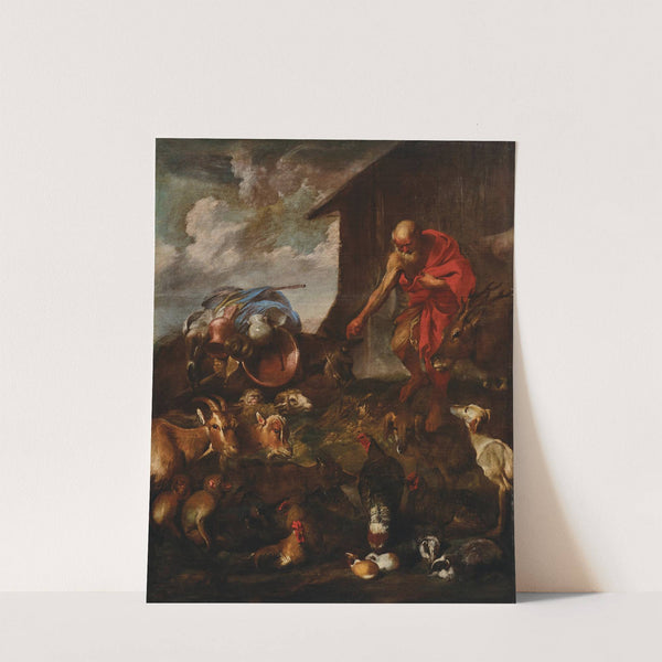 Animals entering Noah’s Ark by Giovanni Benedetto Castiglione