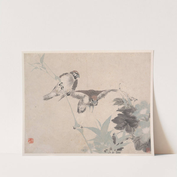 Animals, Flowers and Birds Pl.6 (19th century) by Ren Yi