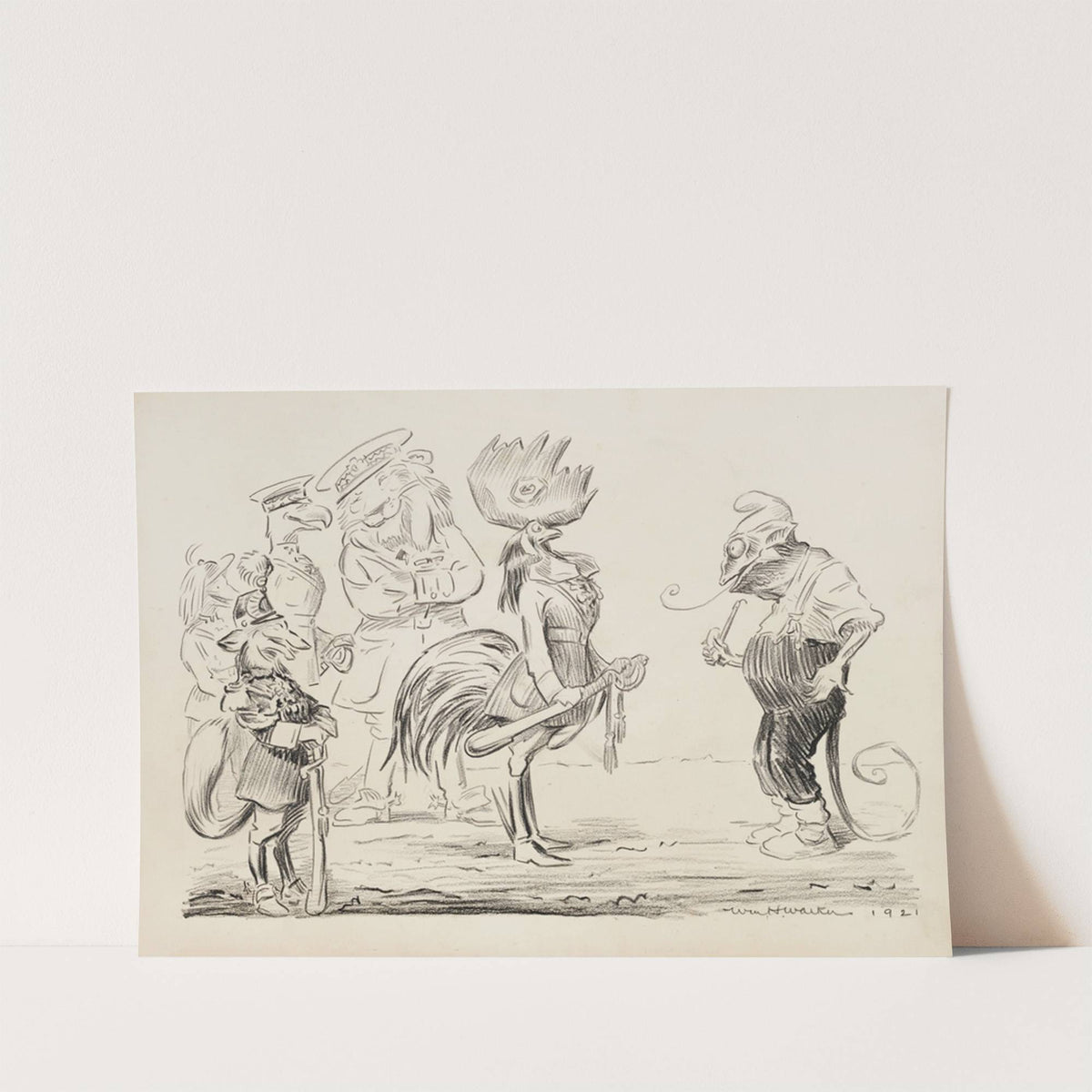 Animals representing several countries. (1921) by William Henry Walker