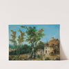 Animated Landscape With A Farm by Nicolas Jacques Julliard