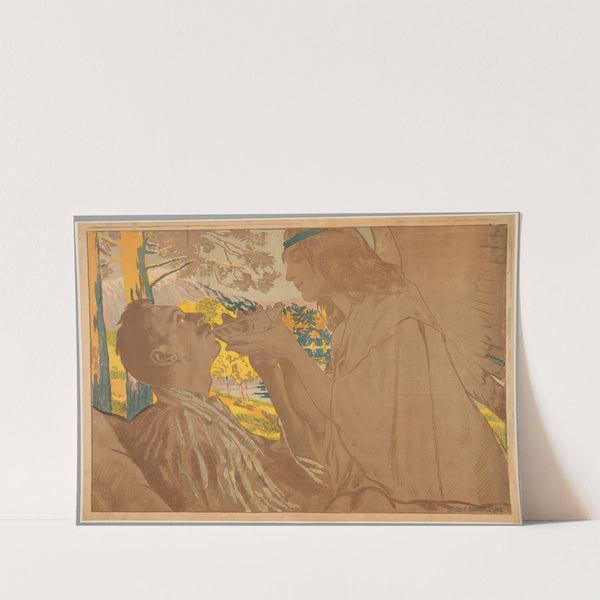 Anioł pojący mężczyznę by Anonymous