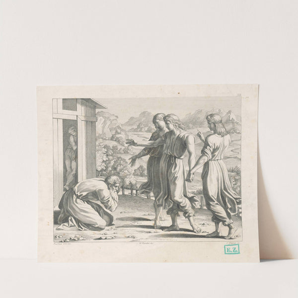 Anjeli na návšteve u Lóta by Konrád Wiesner