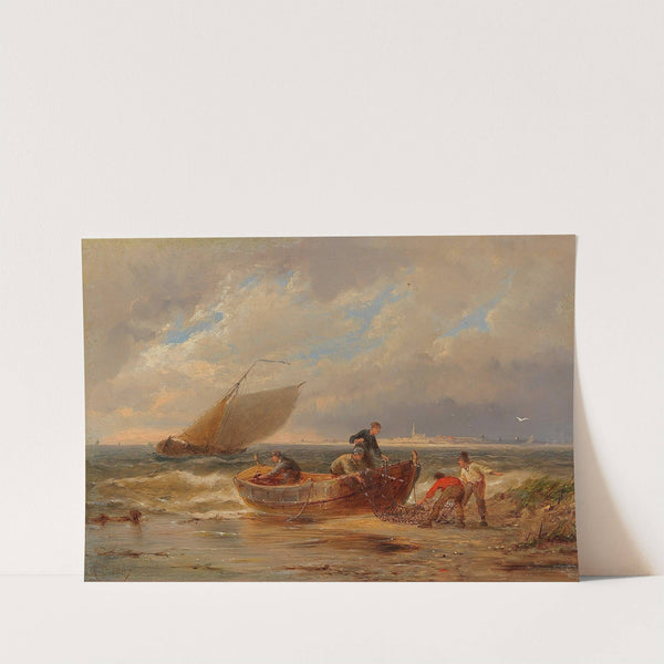 Ankommende Fischer by Pieter Cornelis Dommersen