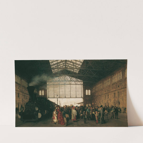 Ankunft eines Zuges am Nordwestbahnhof in Wien (1875) by Karl Karger
