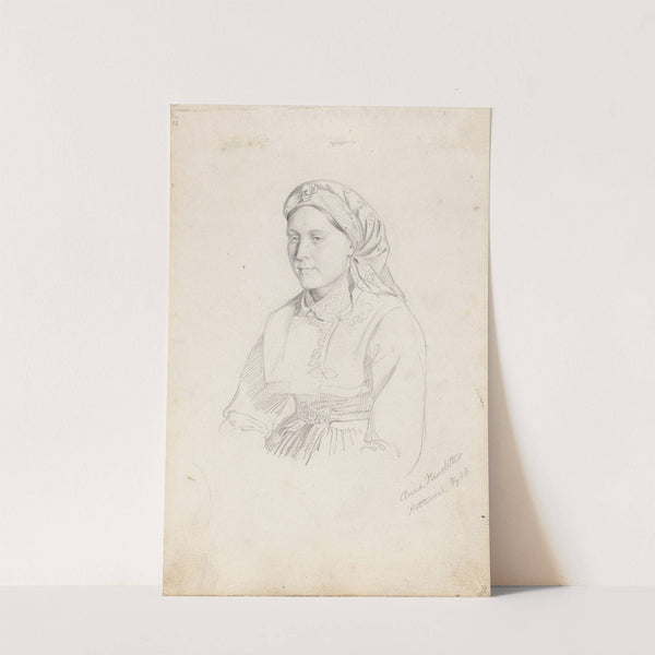 Anna Hansdatter, Heddal (1844) by Adolph Tidemand