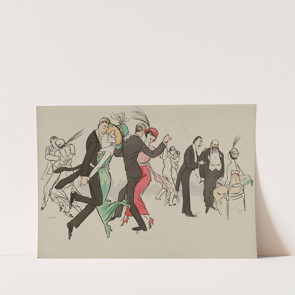 Anna Held, Myriam Danesco et Marcel Fouquier (1913) by Georges Goursat (Sem)