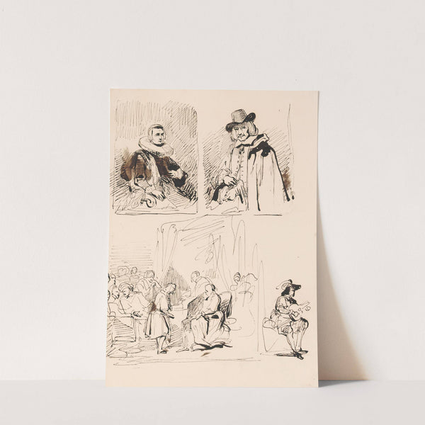 Anna Wijmer, Mayor Jan Six, Joseph Telling his Dream and a Man with a Lute by Nicaise De Keyser