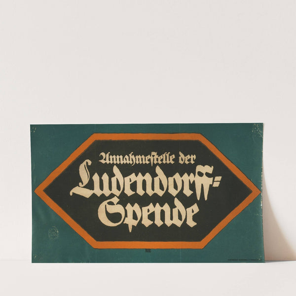 Annahmestelle der Ludendorff-Spende (1915) by Lucian Bernhard