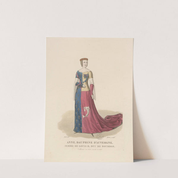 Anne, Dauphine d’Auvergne, femme de Louis II, duc de Bourbon (1827) by Louis-Marie Lanté