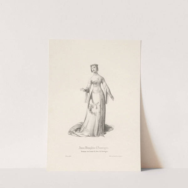 Anne, dauphine d’Auvergne, femme de Louis II, duc de Bretagne by Pierre Numa