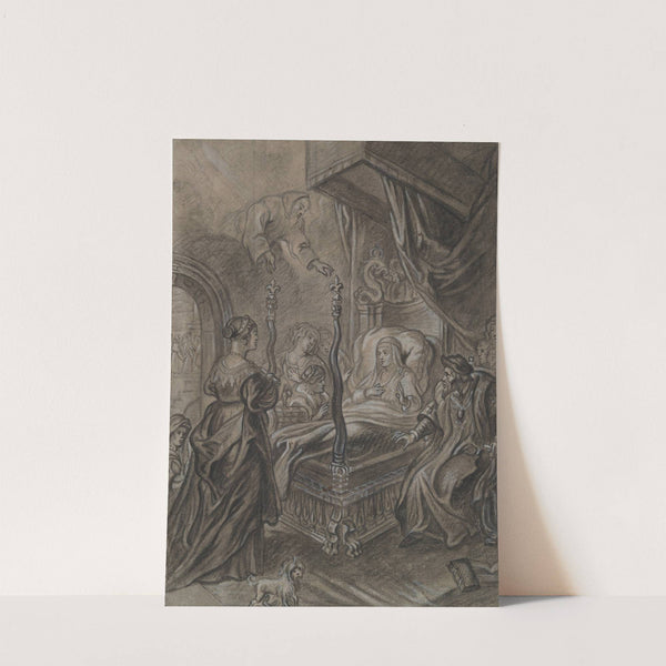 Anne of Brittany Obtains from St. Francis of Paula in Heaven the Healing of Her Daughter Claude by Circle of Erasmus Quellinus II