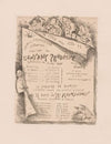 Announcement and program for a theater evening (1893)
