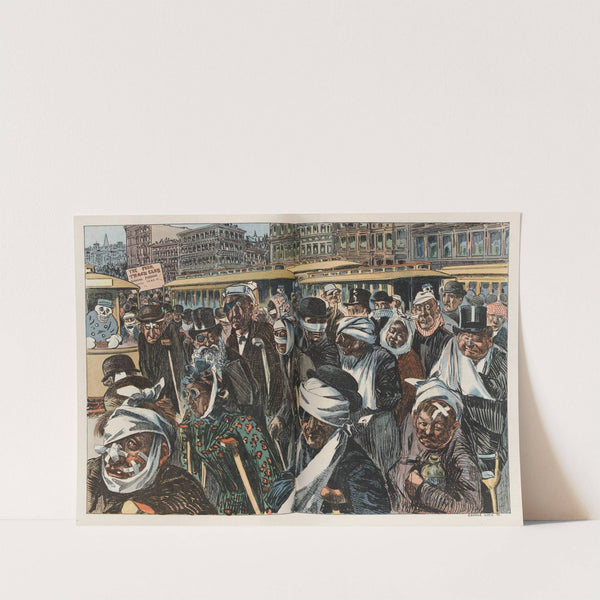 Annual parade of the cable-trolley cripple club by George Luks