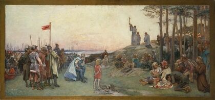 Ansgar Preaching Christianity (1889)