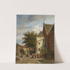 Ansicht auf die die Westkerk in Enkhuizen by Adrianus Eversen