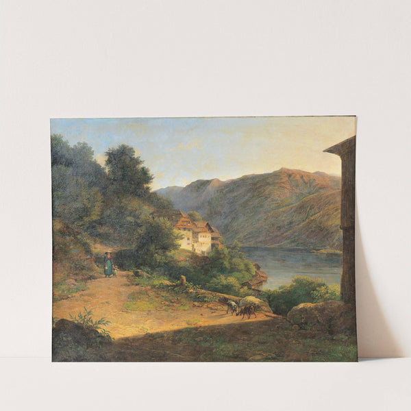 Ansicht aus dem Salzkammergut by Franz Steinfeld