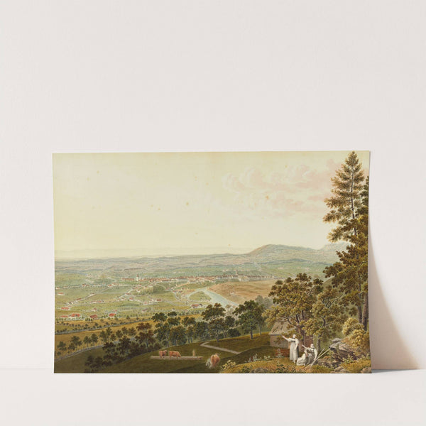 Ansicht Berns und der Aare vom Gurten aus by Jakob Samuel Weibel