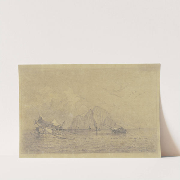 Ansicht Capris vom Meer aus by Christian Frederik Ferdinand Thøming