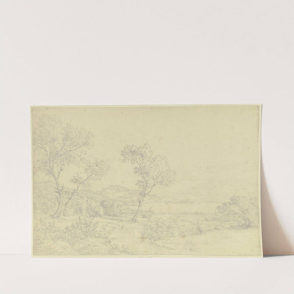 Ansicht der Festung Portoferraio auf der Insel Elba by Theodor Pelissier