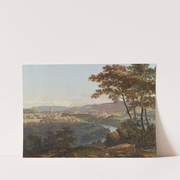 Ansicht der Stadt Bern und der Alpen by Johann Georg Volmar