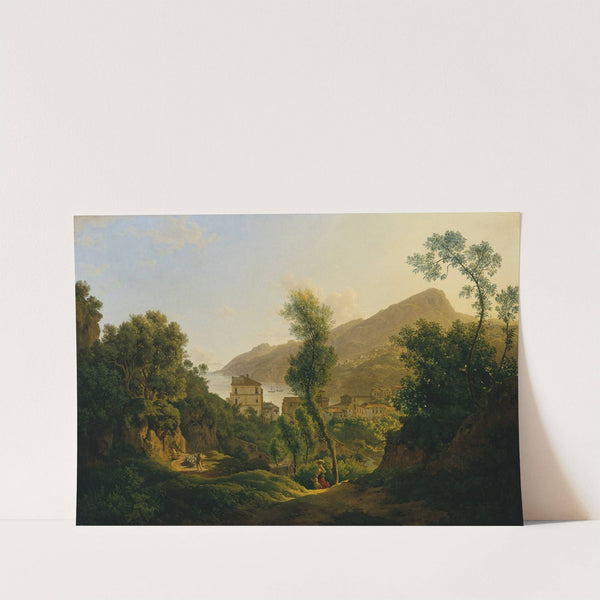 Ansicht der Stadt Vietri mit Blick auf den Meerbusen von Salerno (1819) by Joseph Rebell