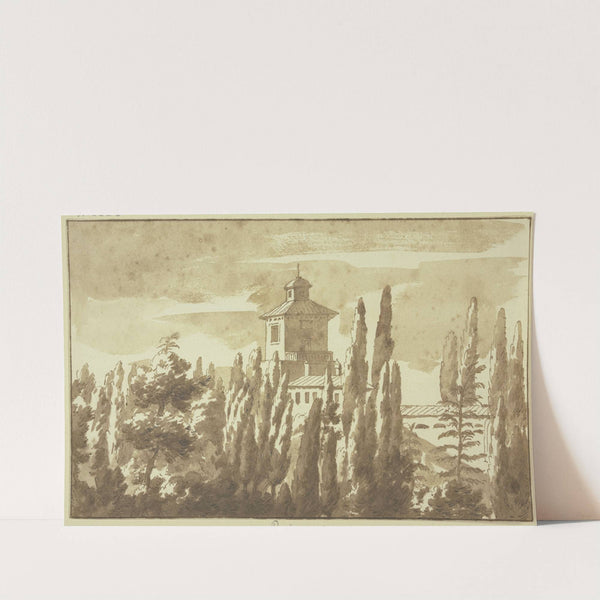 Ansicht des Palastes zu Palestrina by Jacob van der Ulft