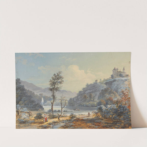 Ansicht des Schlosses Birseck by Johann Baptist Stuntz